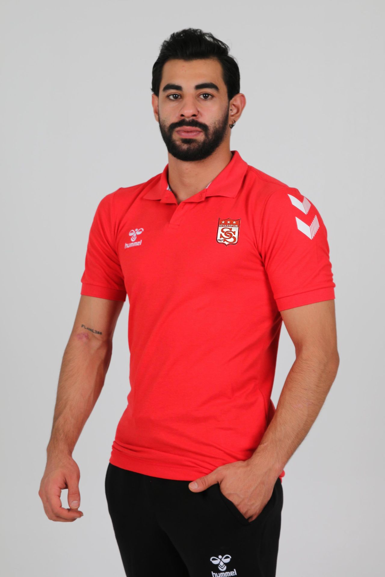 Armin Pamuklu Polo Yaka Tişört Kırmızı Sivasspor