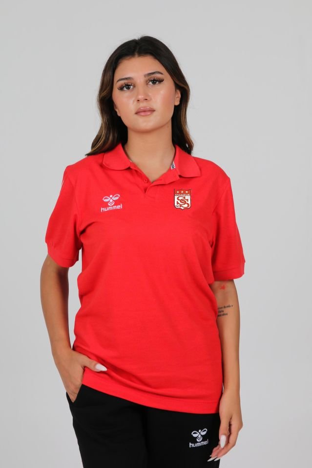 Armin Pamuklu Polo Yaka Tişört Kırmızı Sivasspor