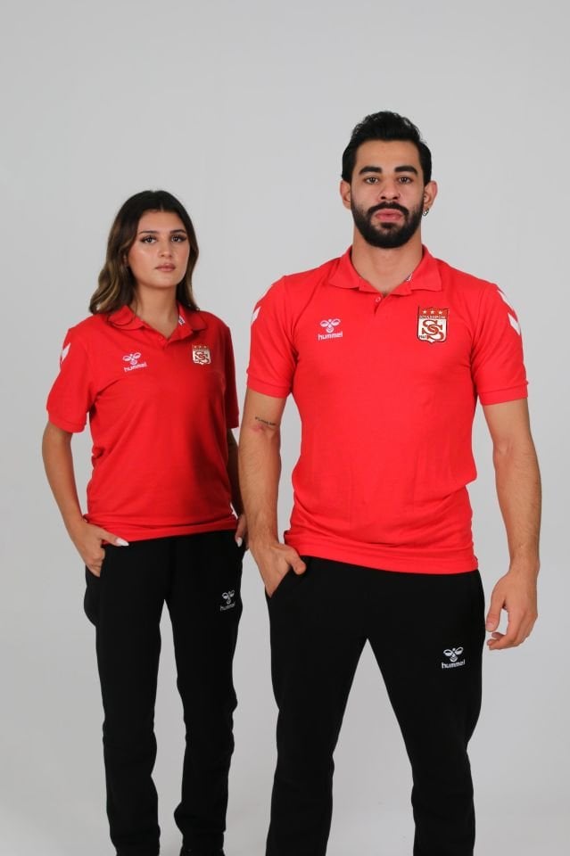 Armin Pamuklu Polo Yaka Tişört Kırmızı Sivasspor