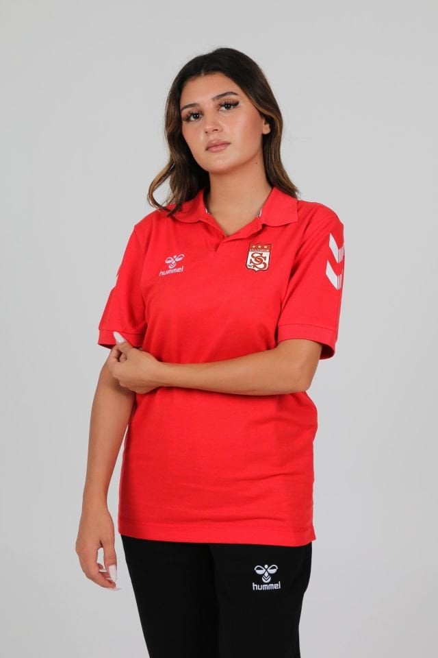 Armin Pamuklu Polo Yaka Tişört Kırmızı Sivasspor