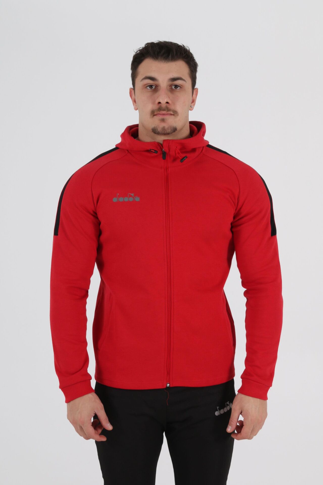 Diadora Venüs Kapşonlu Sweat Kırmızı