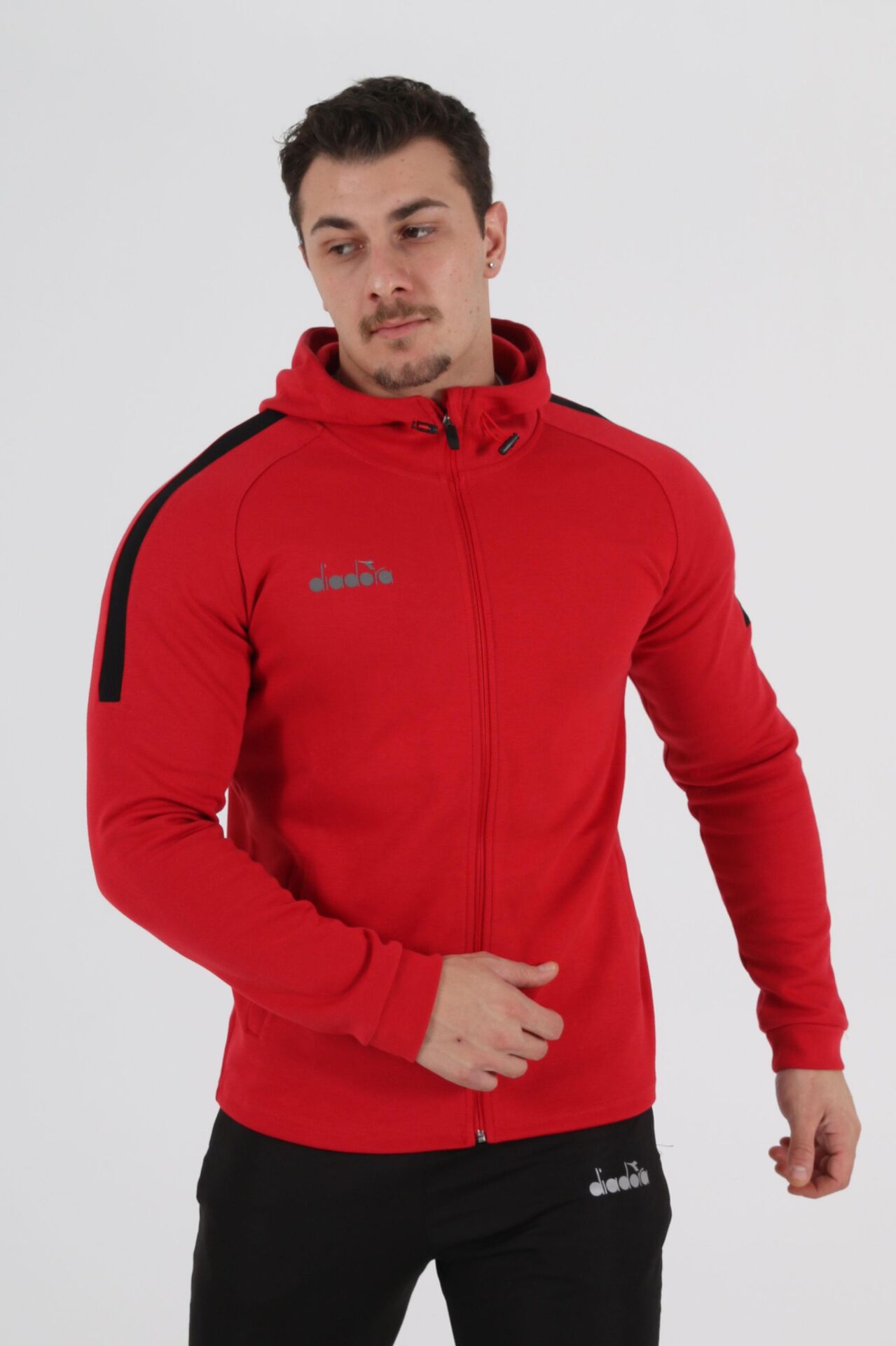 Diadora Venüs Kapşonlu Sweat Kırmızı