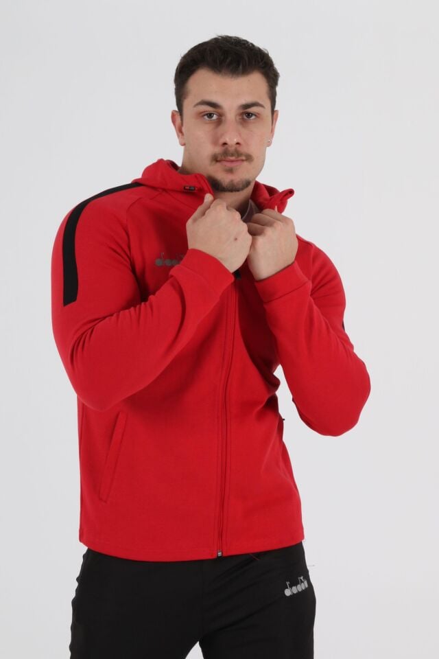 Diadora Venüs Kapşonlu Sweat Kırmızı