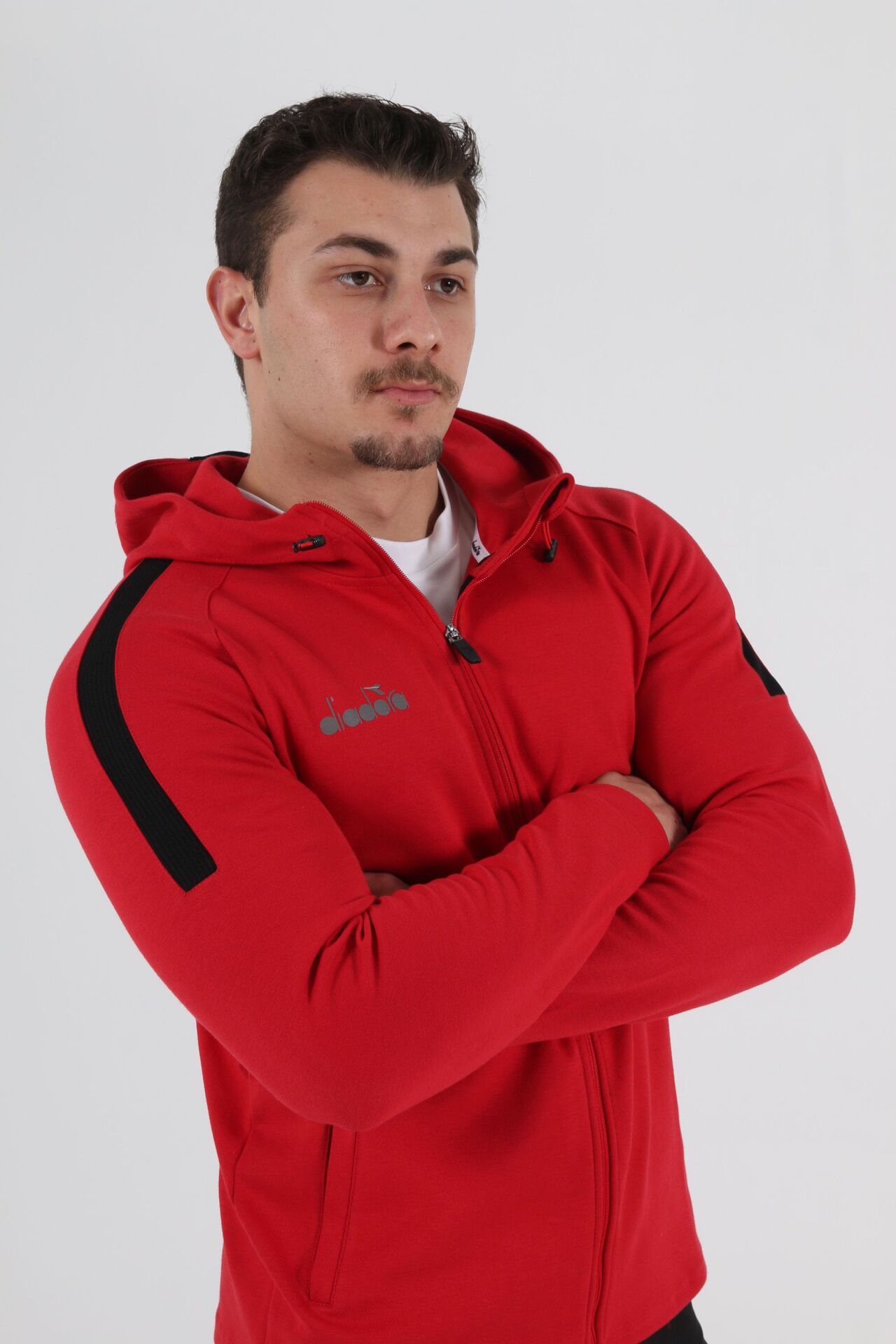 Diadora Venüs Kapşonlu Sweat Kırmızı