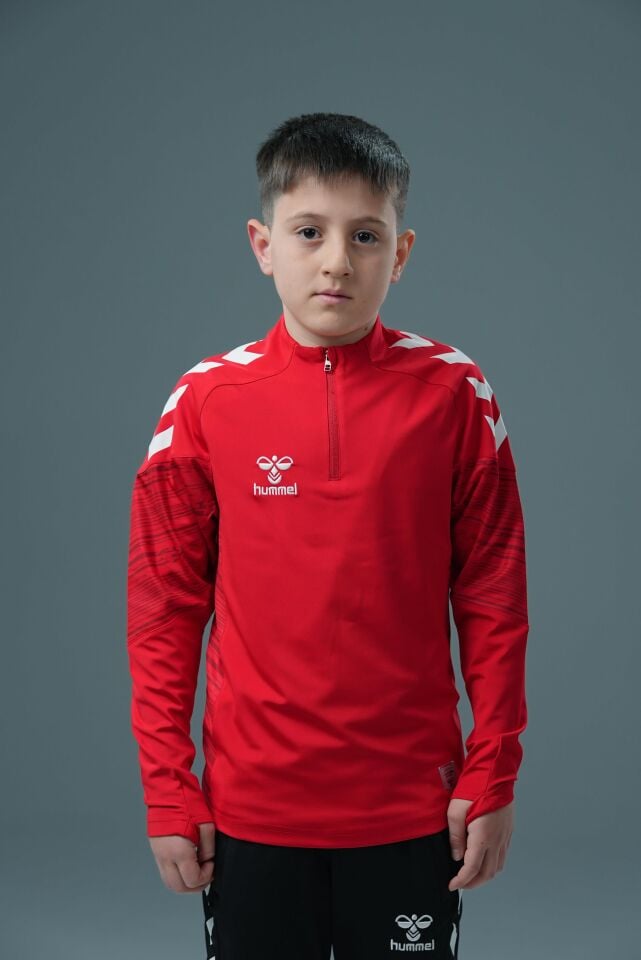 Hummel Line Antrenman Eşofman Üstü Kırmızı Jr