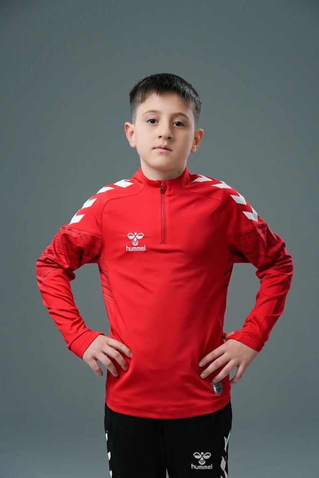 Hummel Line Antrenman Eşofman Üstü Kırmızı Jr