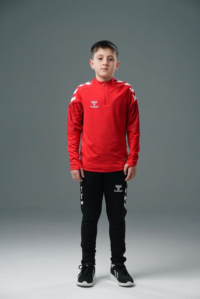 Hummel Line Antrenman Eşofman Üstü Kırmızı Jr