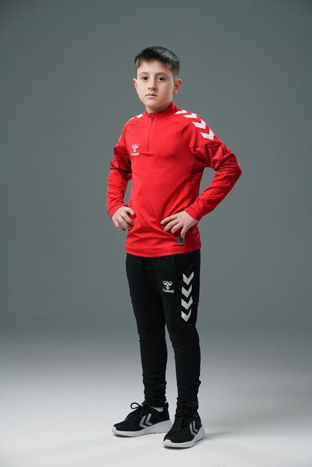 Hummel Line Antrenman Eşofman Üstü Kırmızı Jr