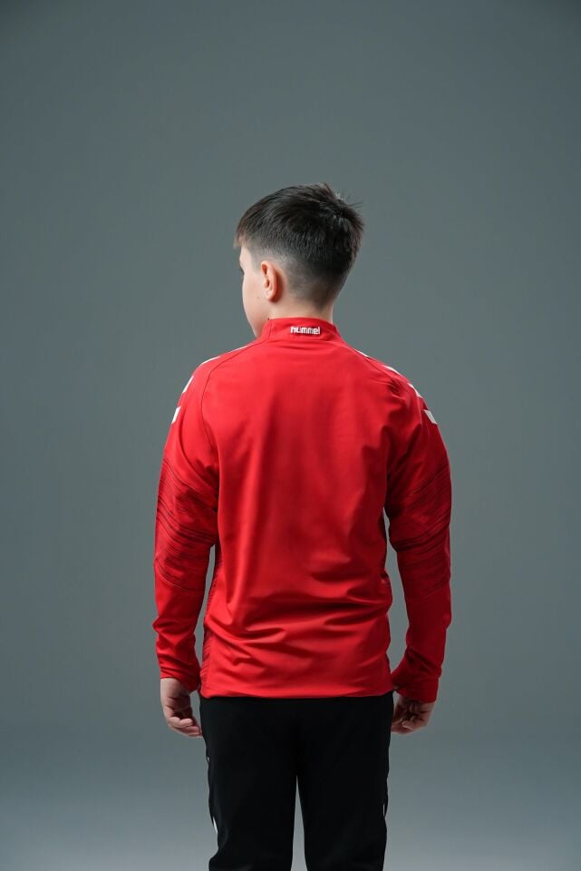 Hummel Line Antrenman Eşofman Üstü Kırmızı Çocuk