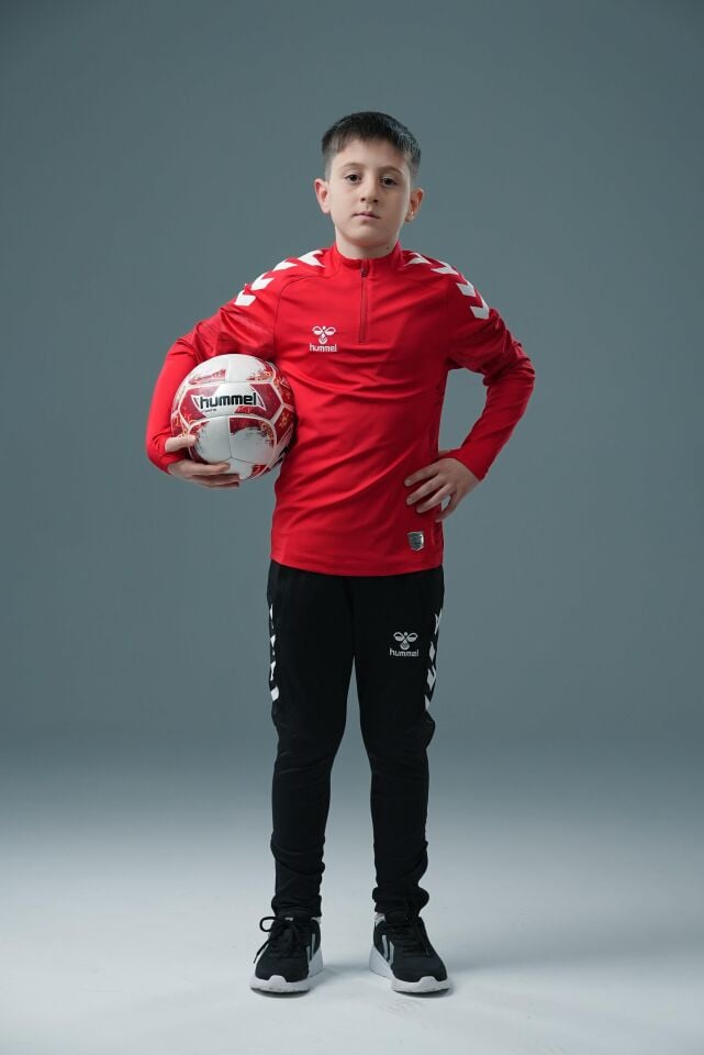 Hummel Line Antrenman Eşofman Üstü Kırmızı Jr