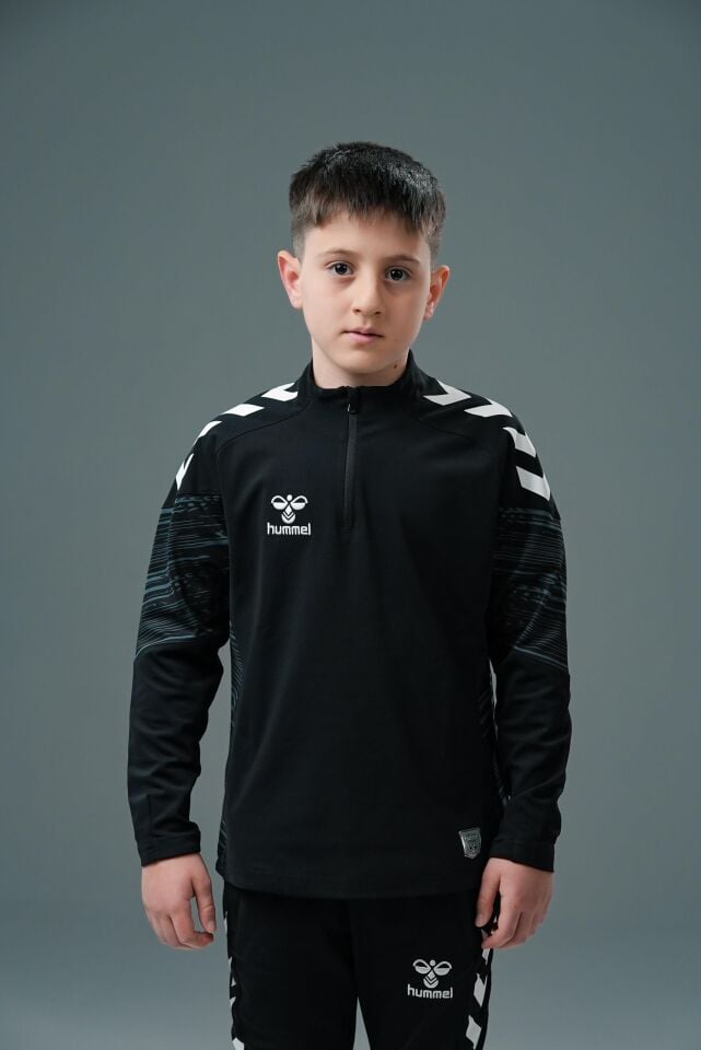 Hummel Line Antrenman Eşofman Üstü Siyah Jr