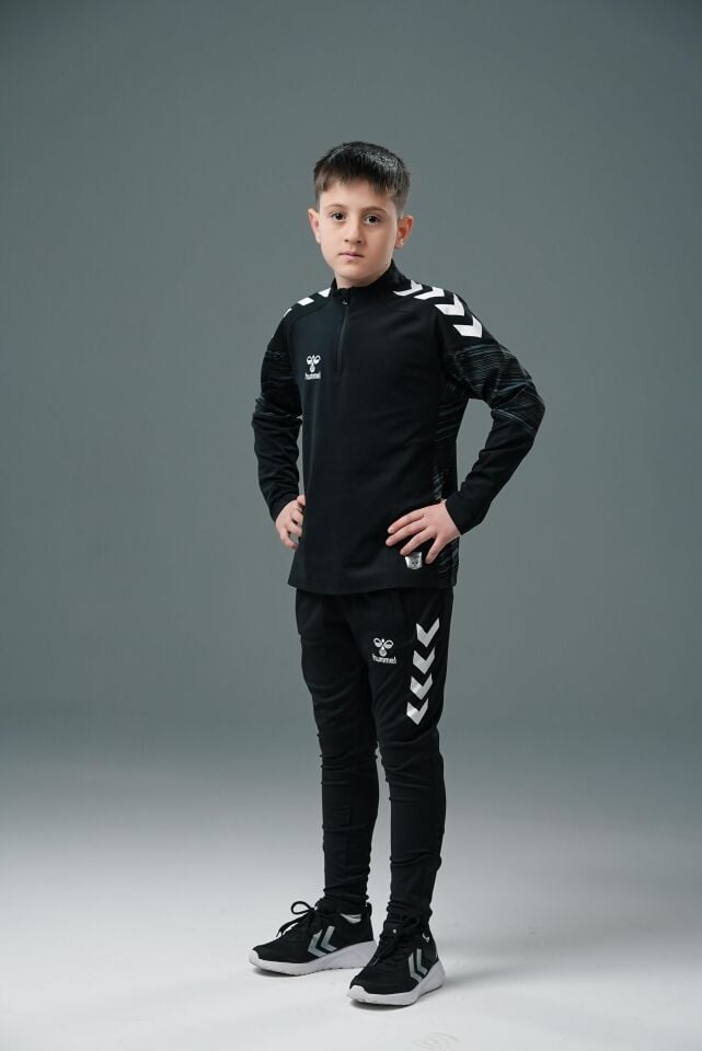 Hummel Line Antrenman Eşofman Üstü Siyah Jr