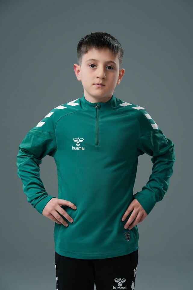Hummel Line Antrenman Eşofman Üstü Yeşil Jr