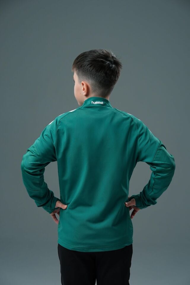 Hummel Line Antrenman Eşofman Üstü Yeşil Jr