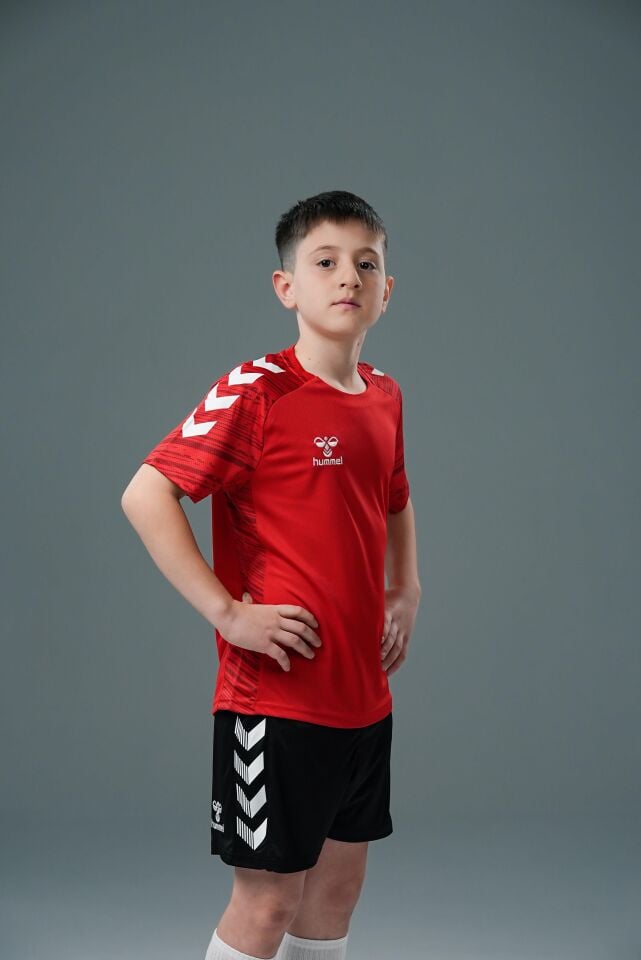 Hummel Line Antrenman Tişört Kırmızı Çocuk