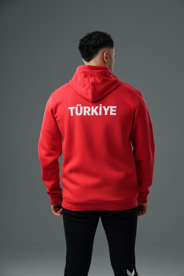 Armin Milli Takım Pamuklu Eşofman Üstü Kırmızı