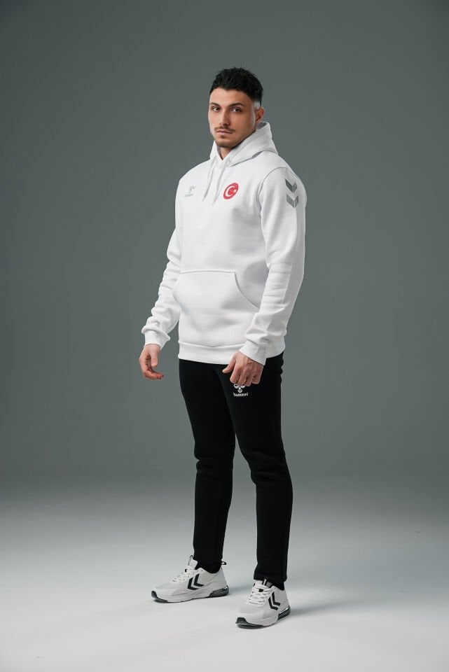 Armin Milli Takım Pamuklu Hoodie Beyaz