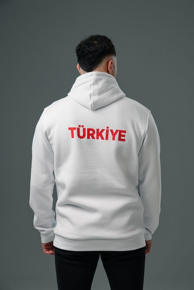 Armin Milli Takım Pamuklu Hoodie Beyaz