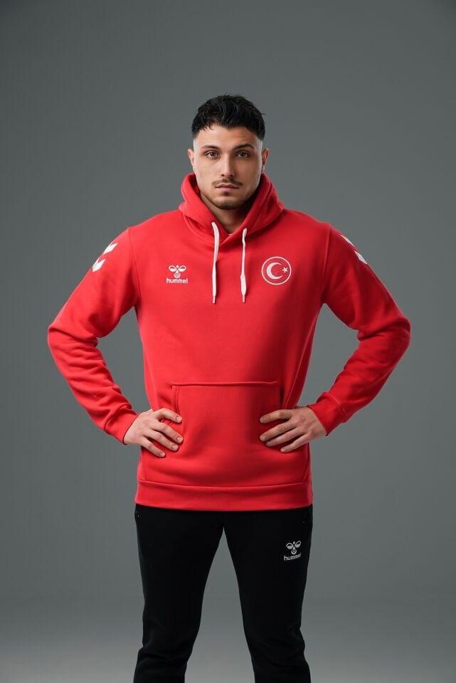 Armin Milli Takım Pamuklu Hoodie Kırmızı