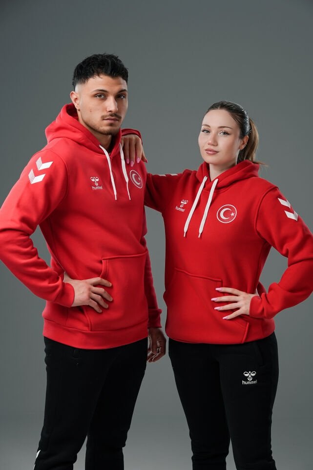 Armin Milli Takım Pamuklu Hoodie Kırmızı