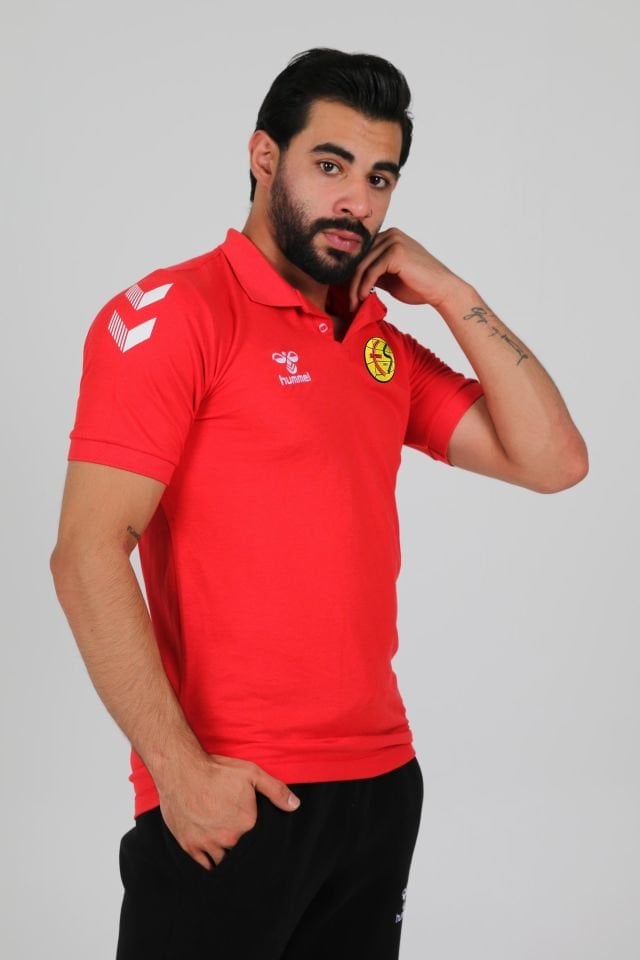 Armin Pamuklu Polo Yaka Tişört Kırmızı Es Es