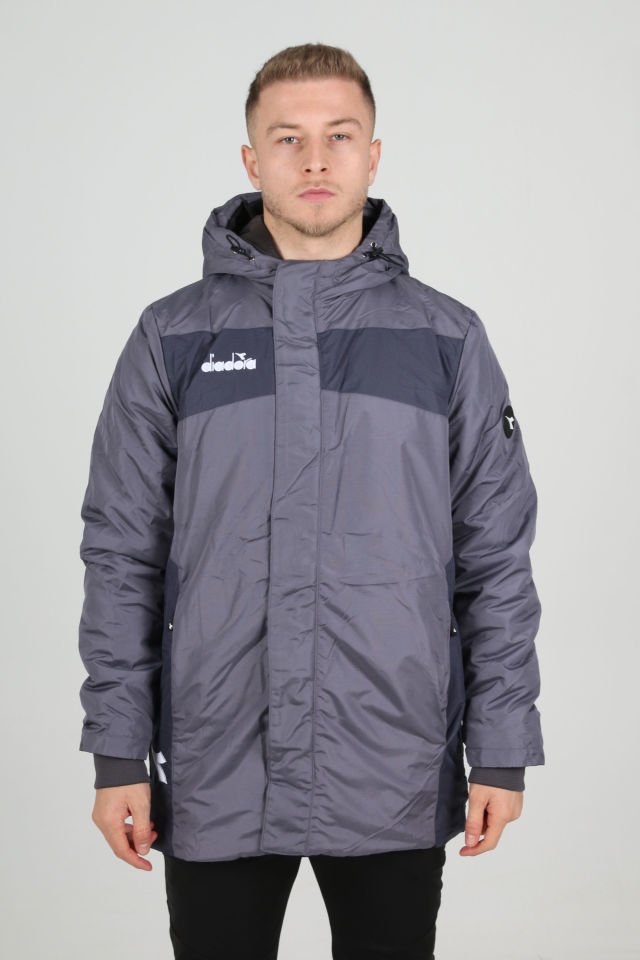 Diadora Forza Anorak Uzun Mont Antrasit | CRS Spor