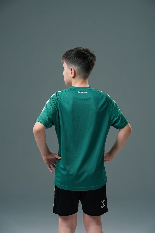 Hummel Line Antrenman Tişört Yeşil Çocuk