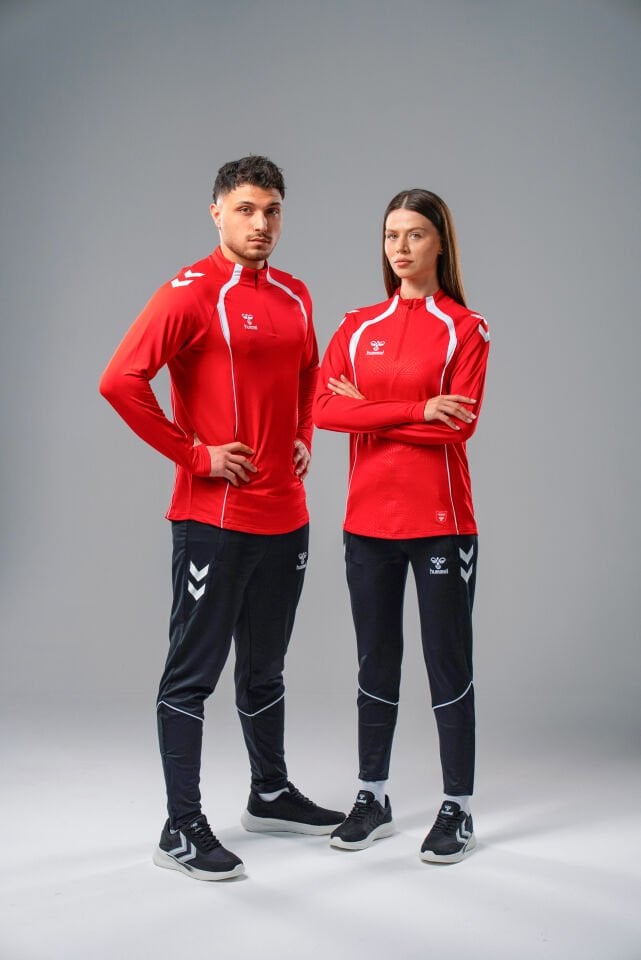 Hummel Target Antrenman Eşofman Üstü Kırmızı