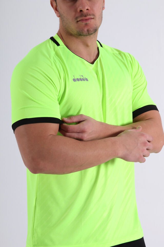 Diadora Elite Antrenman Tişört Fosfor Yeşil