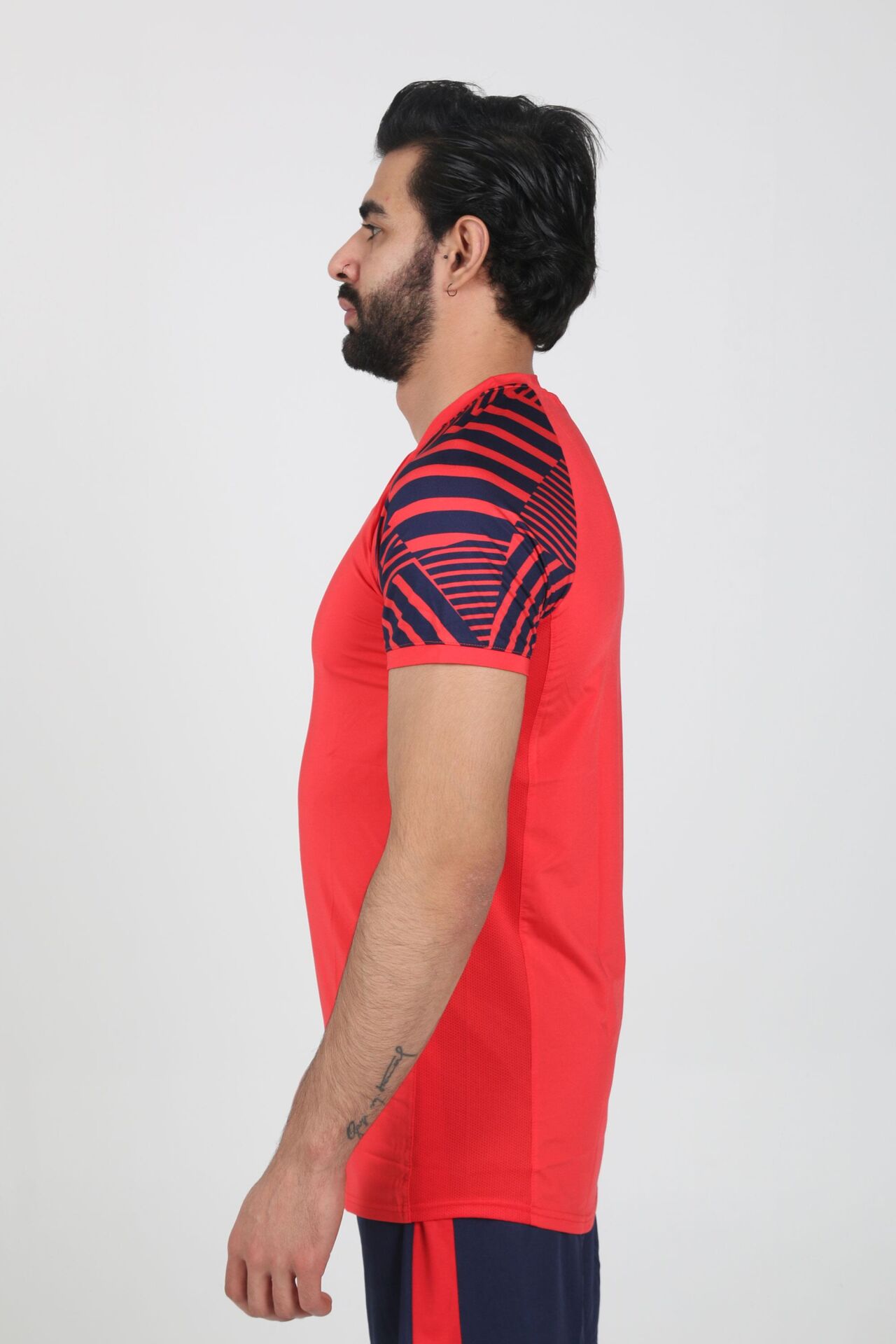 Derby Tişört Kırmızı Lacivert