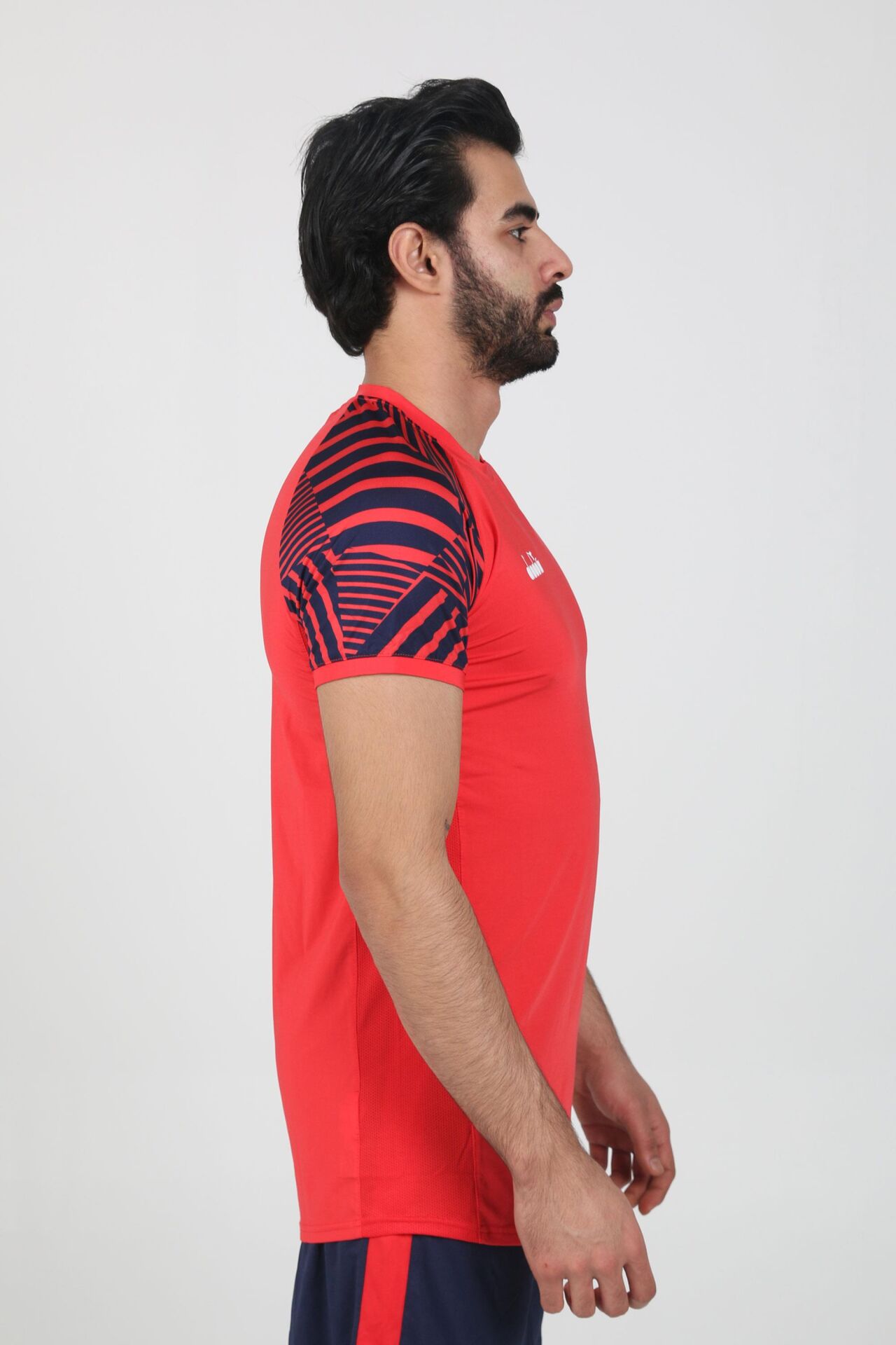 Derby Tişört Kırmızı Lacivert