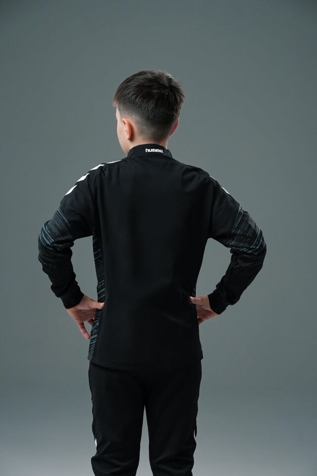 Hummel Line Kamp Eşofman Üstü Siyah Çocuk