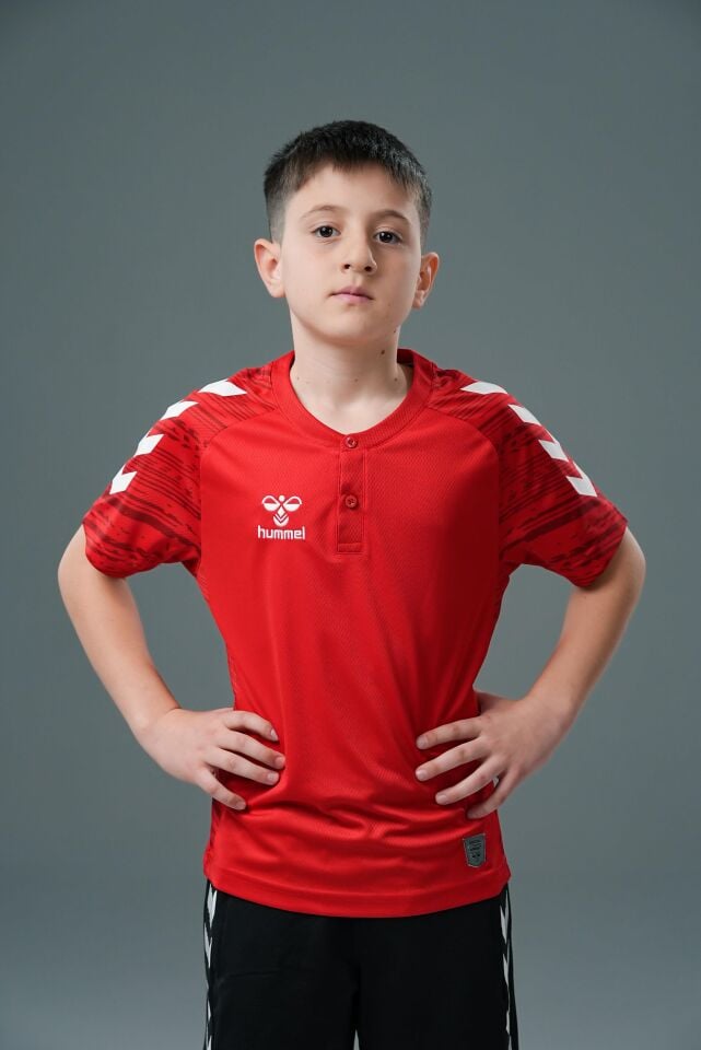 Hummel Line Kamp Tişört Kırmızı Çocuk