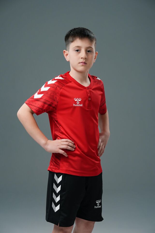 Hummel Line Kamp Tişört Kırmızı Çocuk
