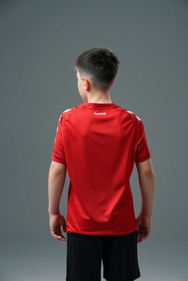 Hummel Line Kamp Tişört Kırmızı Çocuk