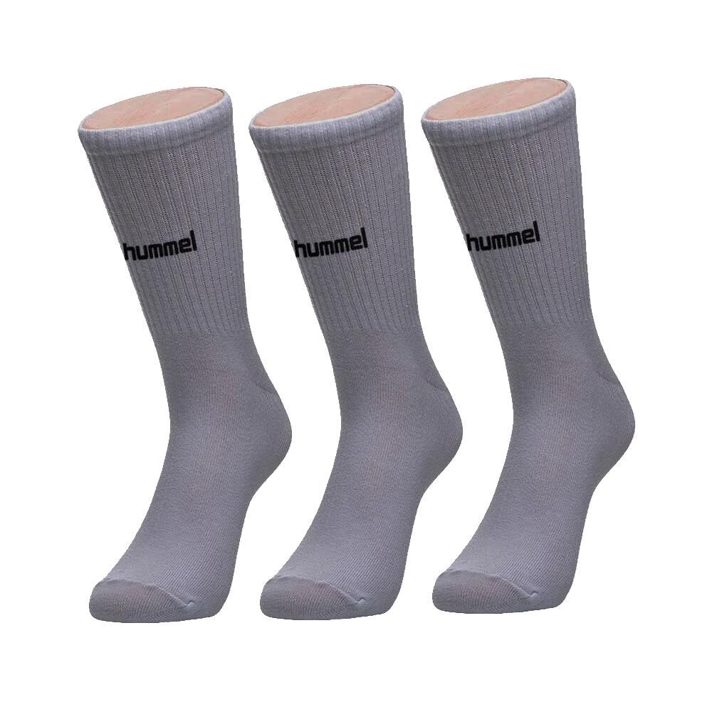 Hummel Maxı Antrenman Çorabı Gri 3 lü Paket