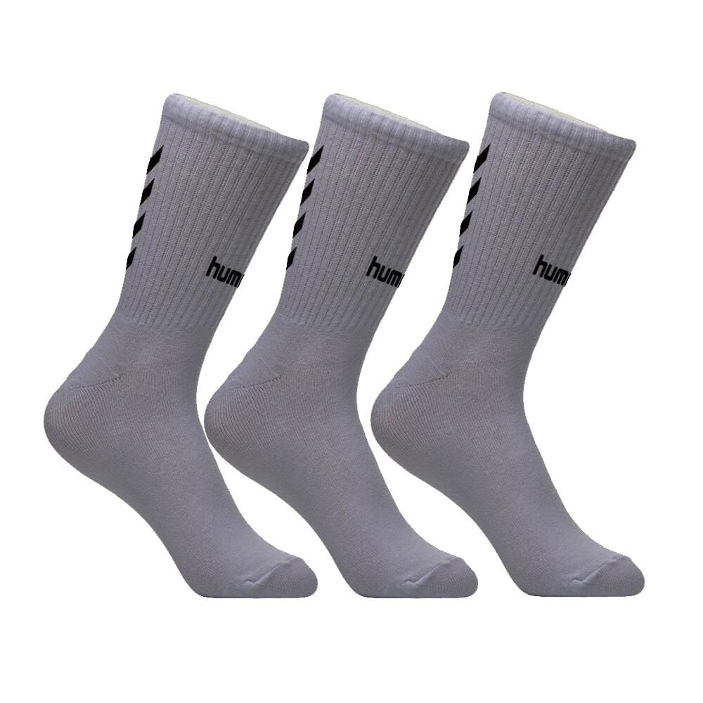 Hummel Maxı Antrenman Çorabı Gri 3 lü Paket