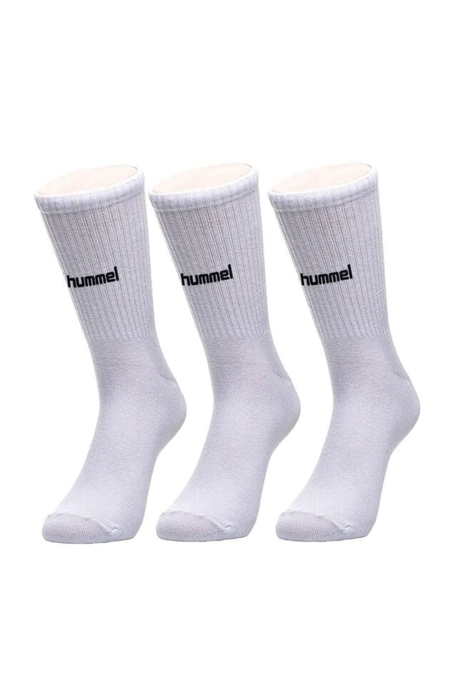 Hummel Maxi Antrenman Çorabı Beyaz 3 lü Paket
