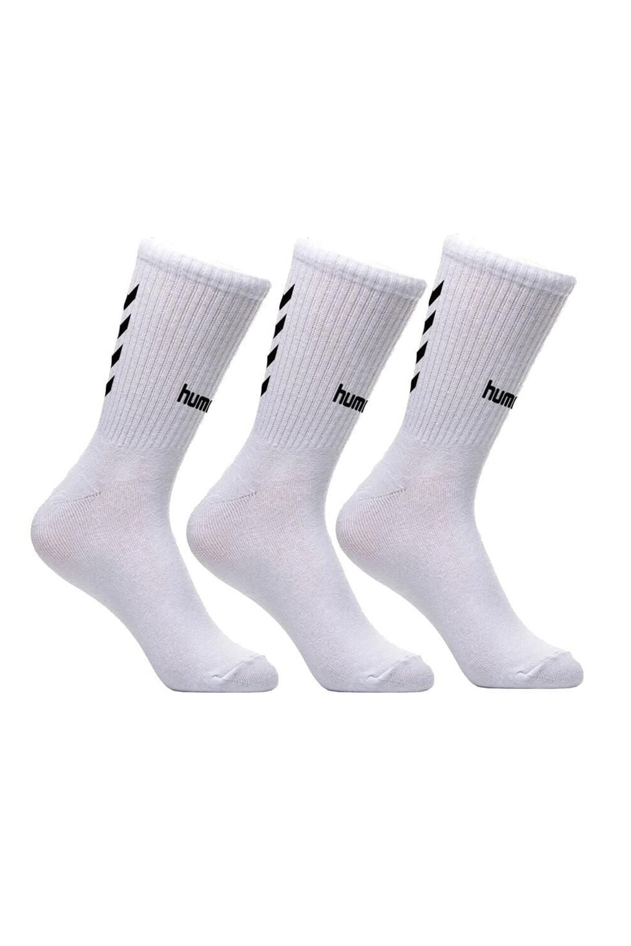 Hummel Maxı Antrenman Çorabı Beyaz 3 lü Paket