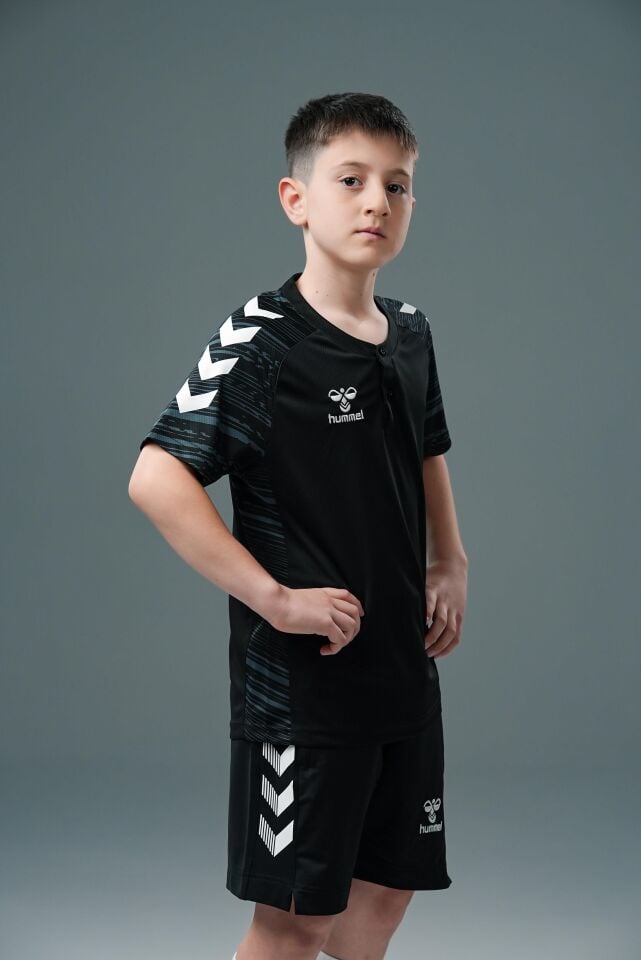 Hummel Line Kamp Tişört Siyah Çocuk