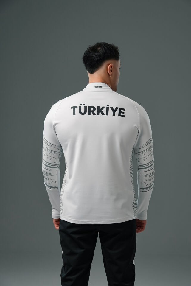 Milli Takım Line Antrenman Eşofman Üstü Beyaz