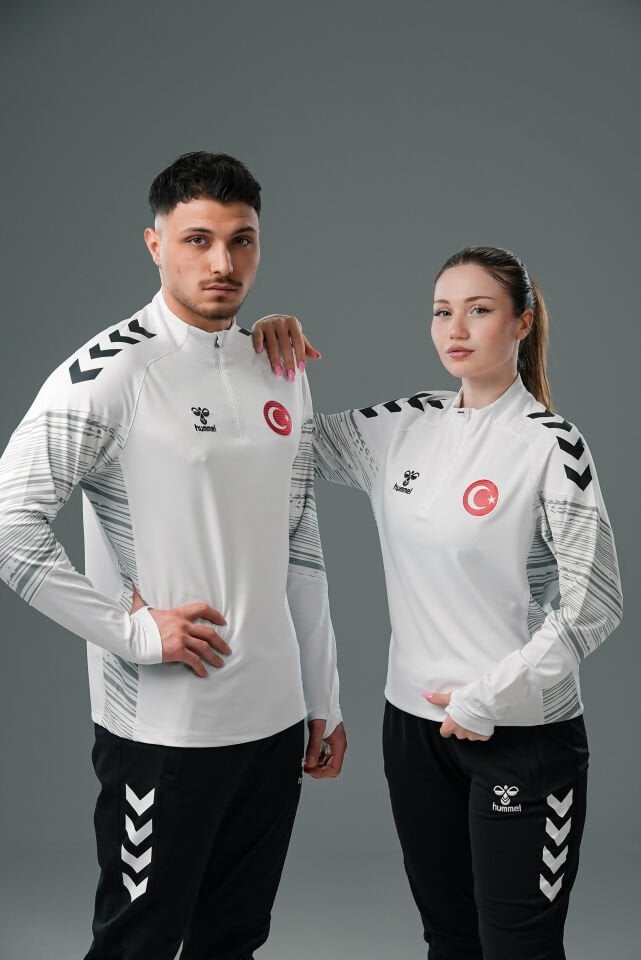 Milli Takım Line Antrenman Eşofman Üstü Beyaz