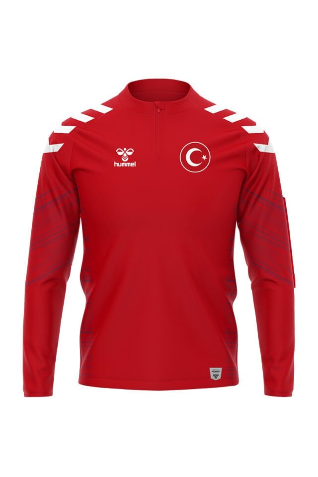 Milli Takım Line Antrenman Eşofman Üstü Kırmızı