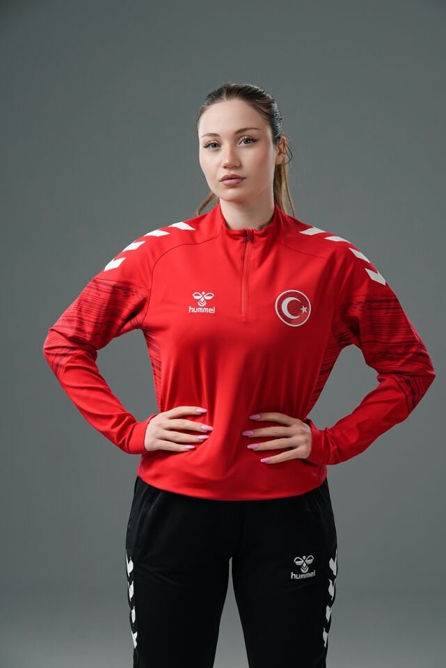 Milli Takım Line Antrenman Eşofman Üstü Kırmızı