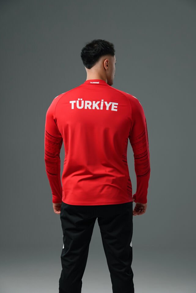 Milli Takım Line Antrenman Eşofman Üstü Kırmızı