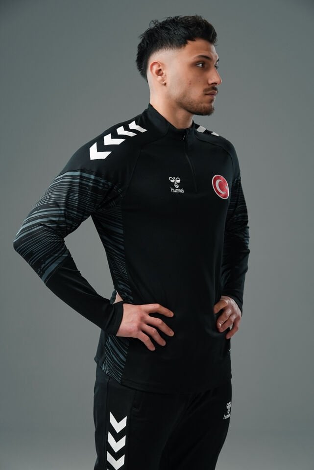 Milli Takım Line Antrenman Eşofman Üstü Siyah