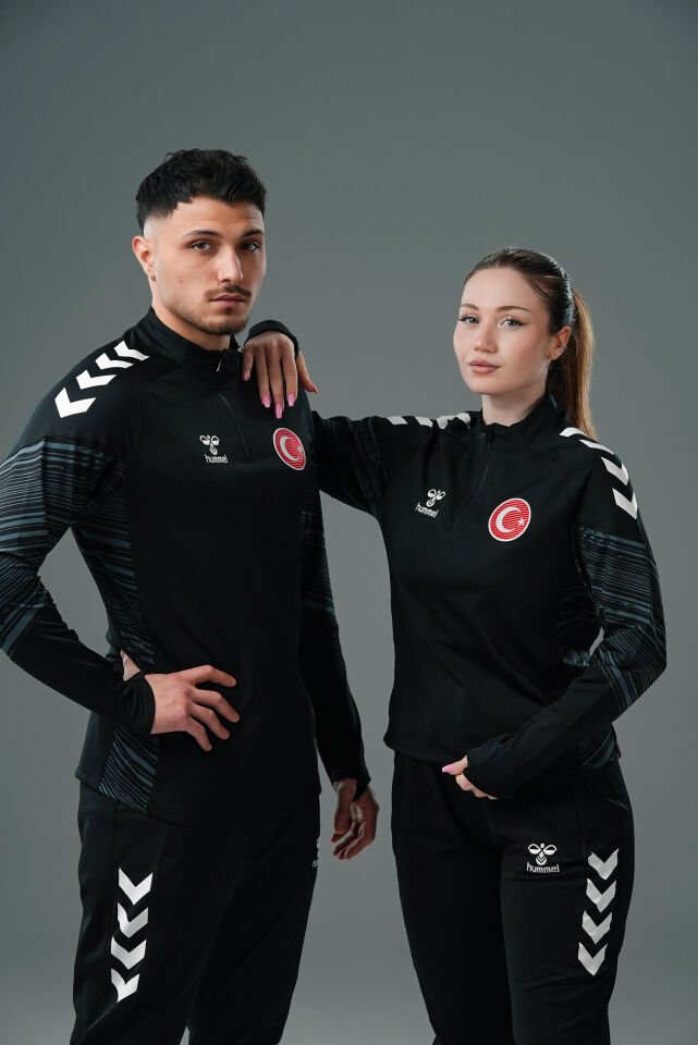 Milli Takım Line Antrenman Eşofman Üstü Siyah