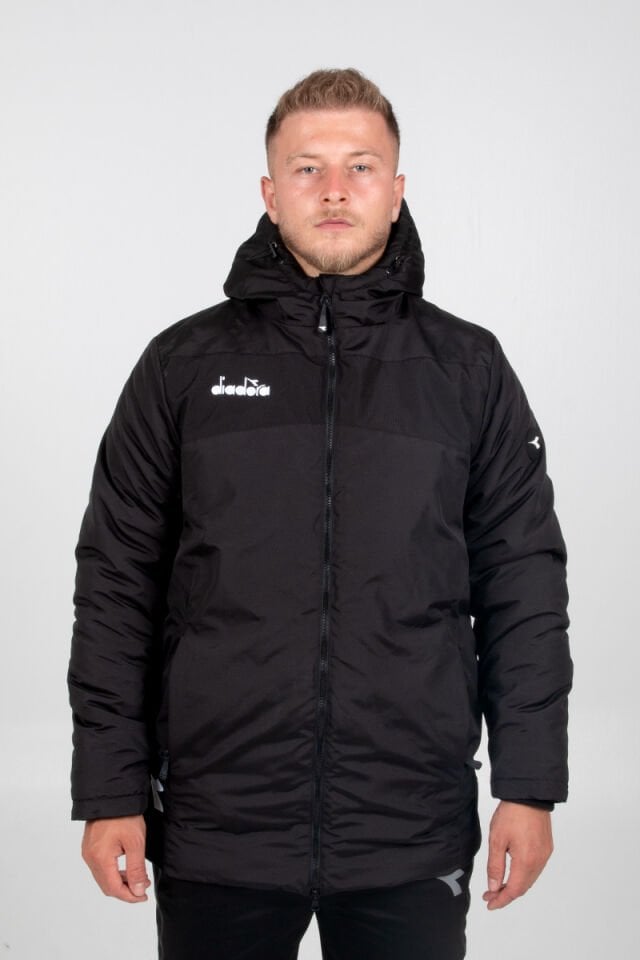 Diadora Alto Anorak Uzun Mont Siyah