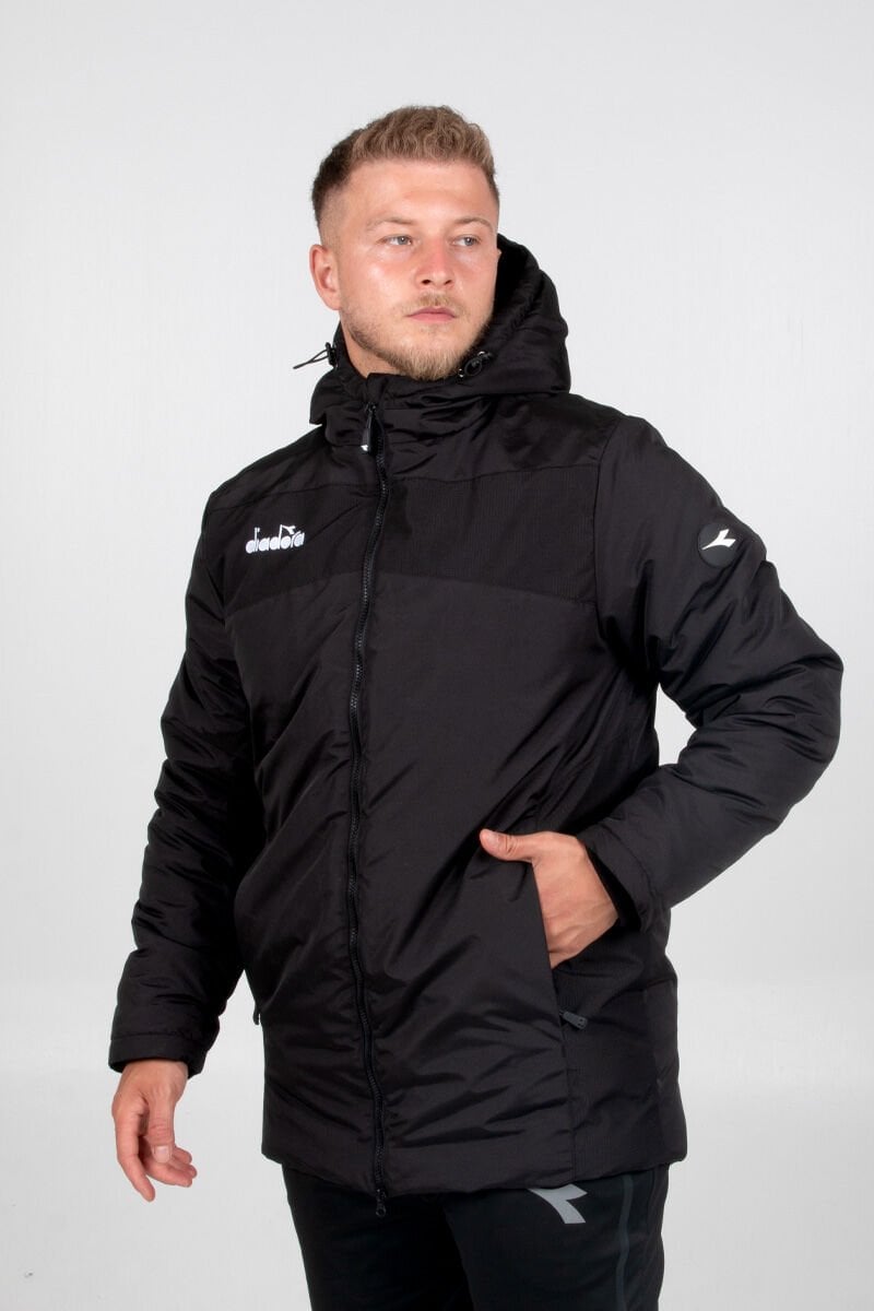 Diadora Alto Anorak Uzun Mont Siyah