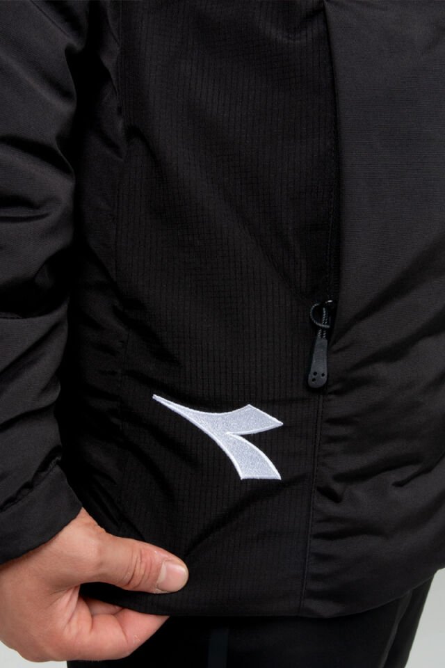 Diadora Alto Anorak Uzun Mont Siyah